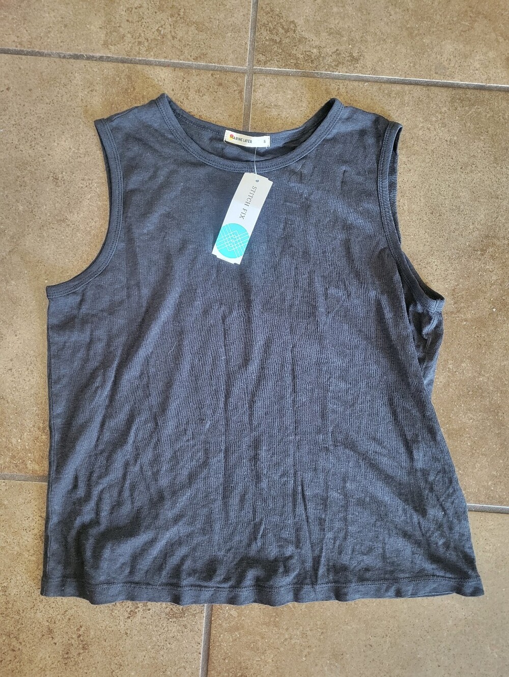 Marine Layer Dark Charcoal Tank